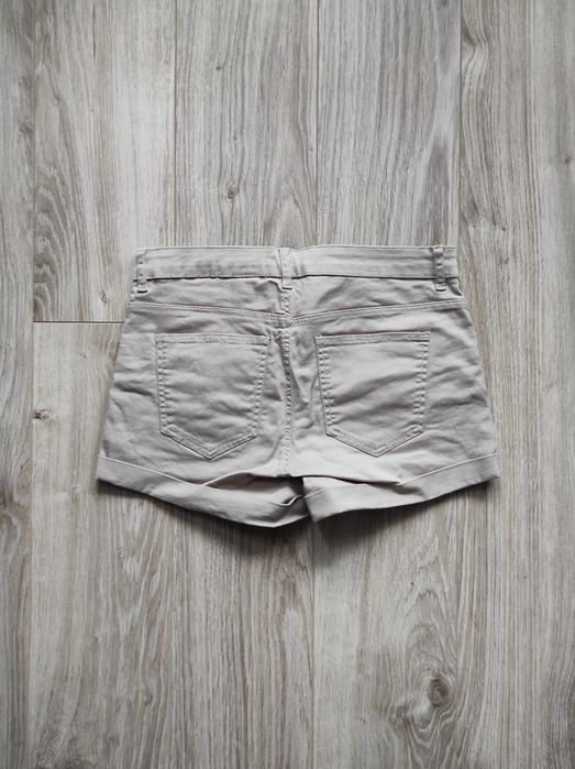 Nowe, beżowe krótkie spodenki, szorty H&M, rozm 36/S
