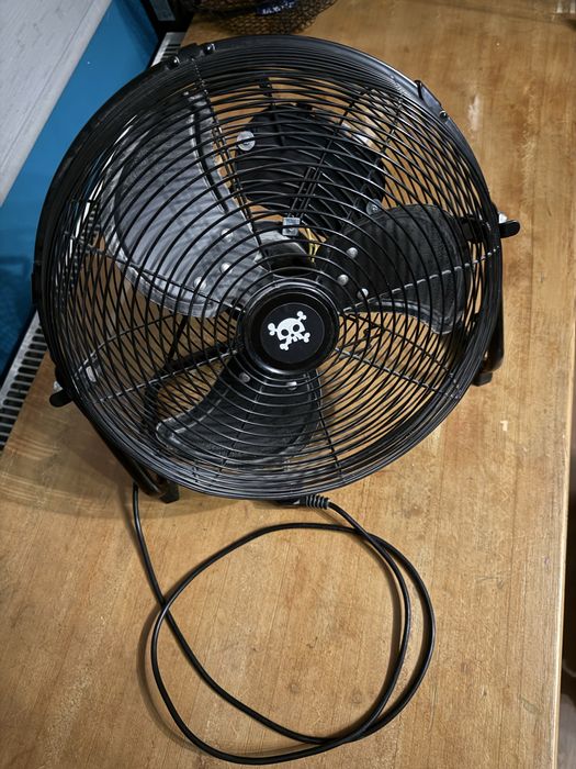 Wentylator podłogowy cyrkulacyjny bębnowy 30 cm  45W czarny Equation