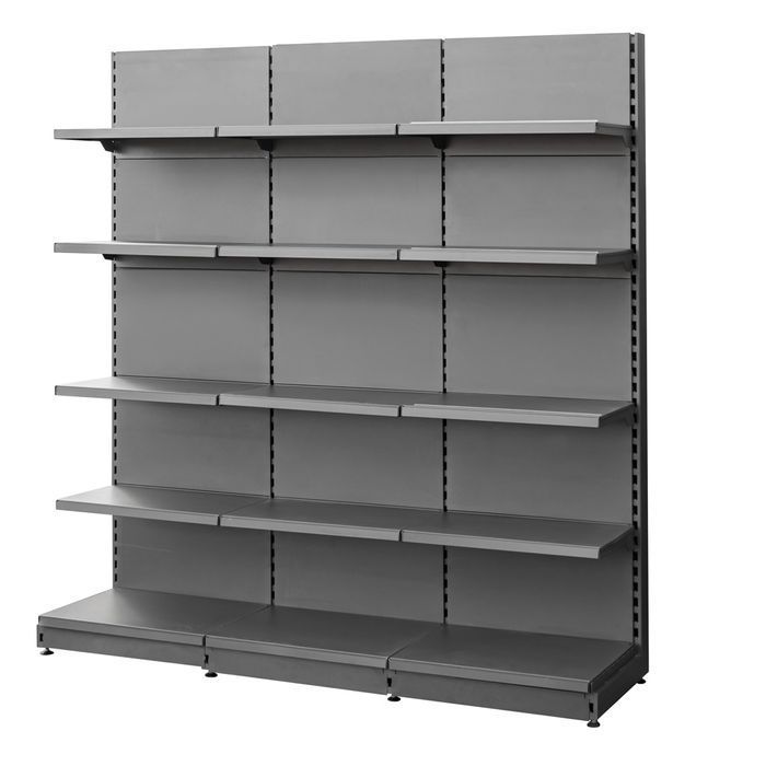 Regał sklepowy ABM przyścienny wysokość 210 cm szerokość 192 cm