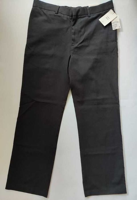 Льняные брюки H&M regular fit flared leg