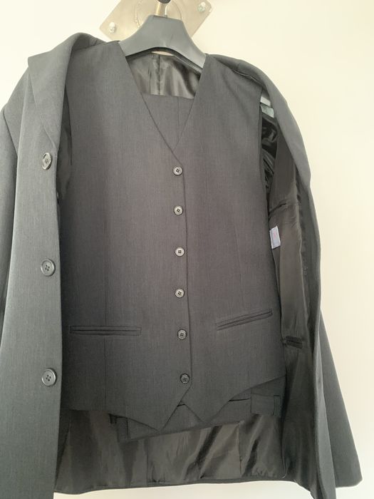 Garnitur czarny klasyczny 188cm zestaw