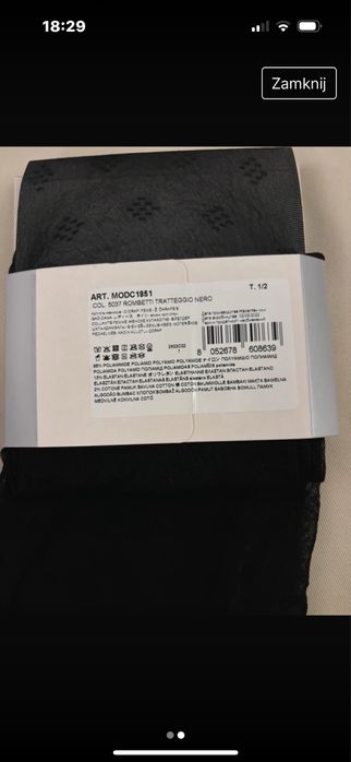 Czarne rajstopy Calzedonia