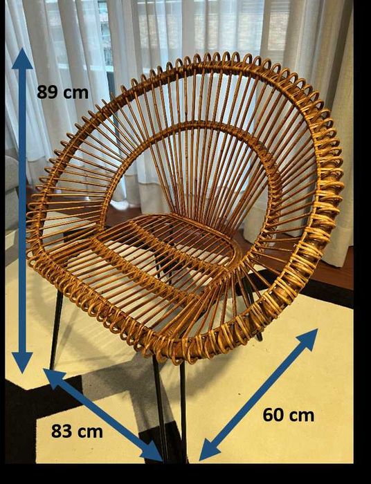 Cadeira de vime nova