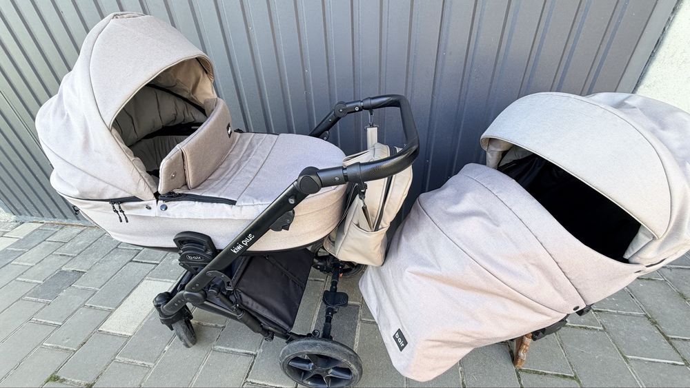 Візок Коляска універсальна 2в1 Bair Kiwi Plus ECO (москітна сітка, сумка, козирок від сонця, дощовик)
