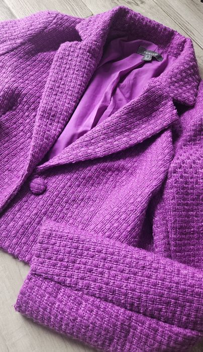 Żakiet 38 bluza kurtka Primark pudełkowa fuksja amarant