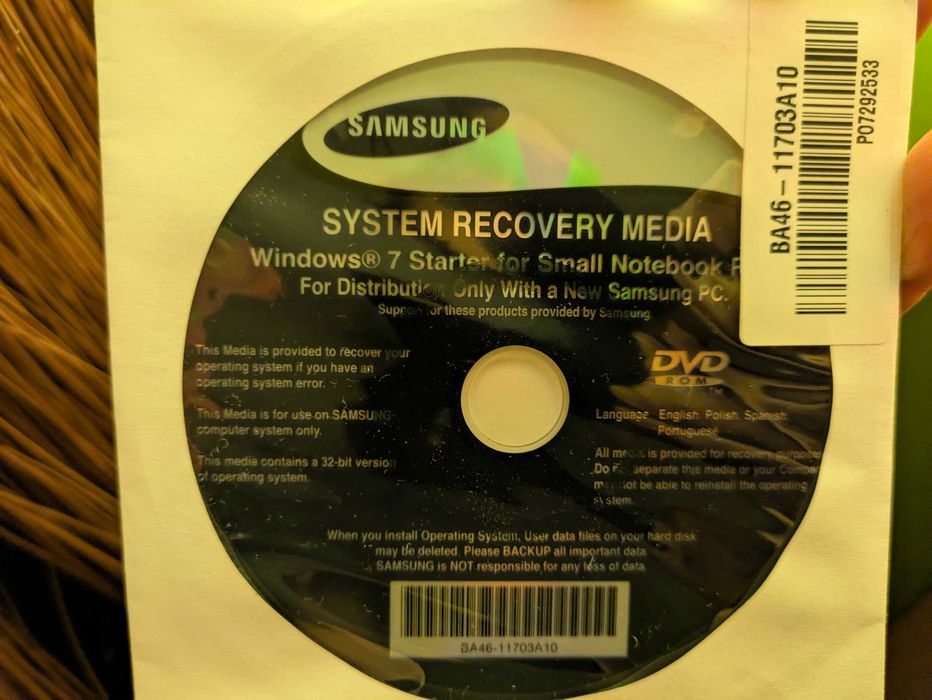 NetBook Samsung NP N145 Plus Intel Atom WIN 7