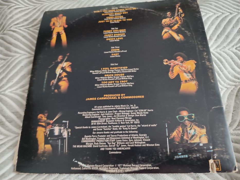 Commodores Live 2lp. winyl