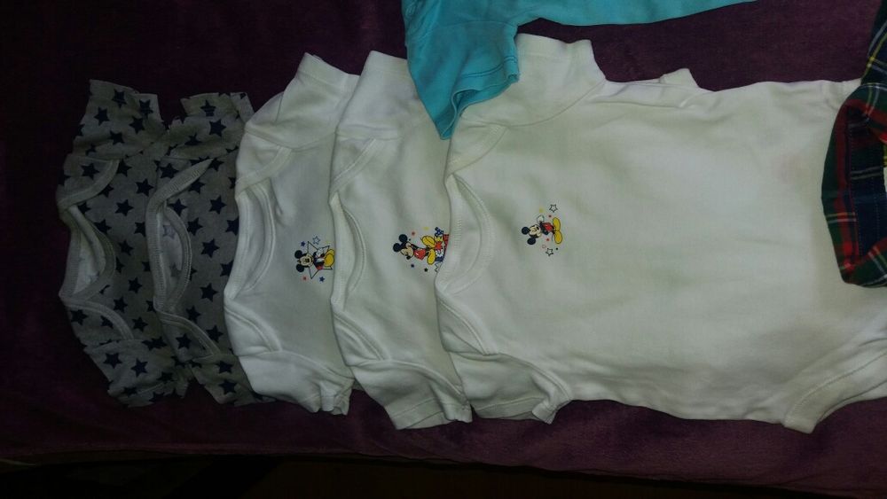 Zestaw spodnie,koszule,body,bluzy 68/74