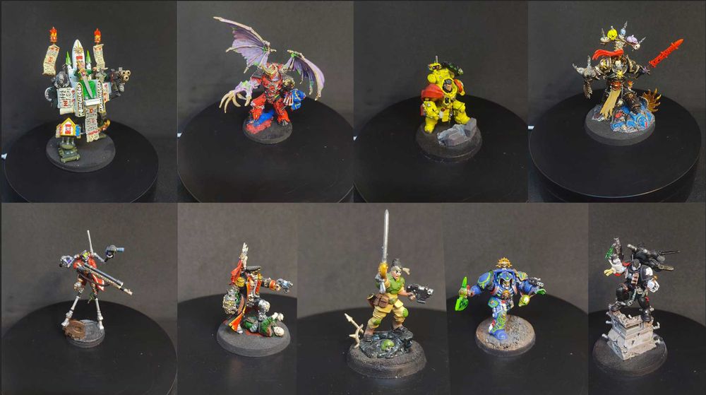 Покрашенные миниатюры Warhammer 40k D&D — большая коллекция
