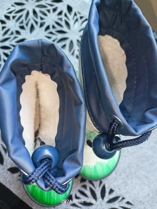 Kalosze ocieplane wełną