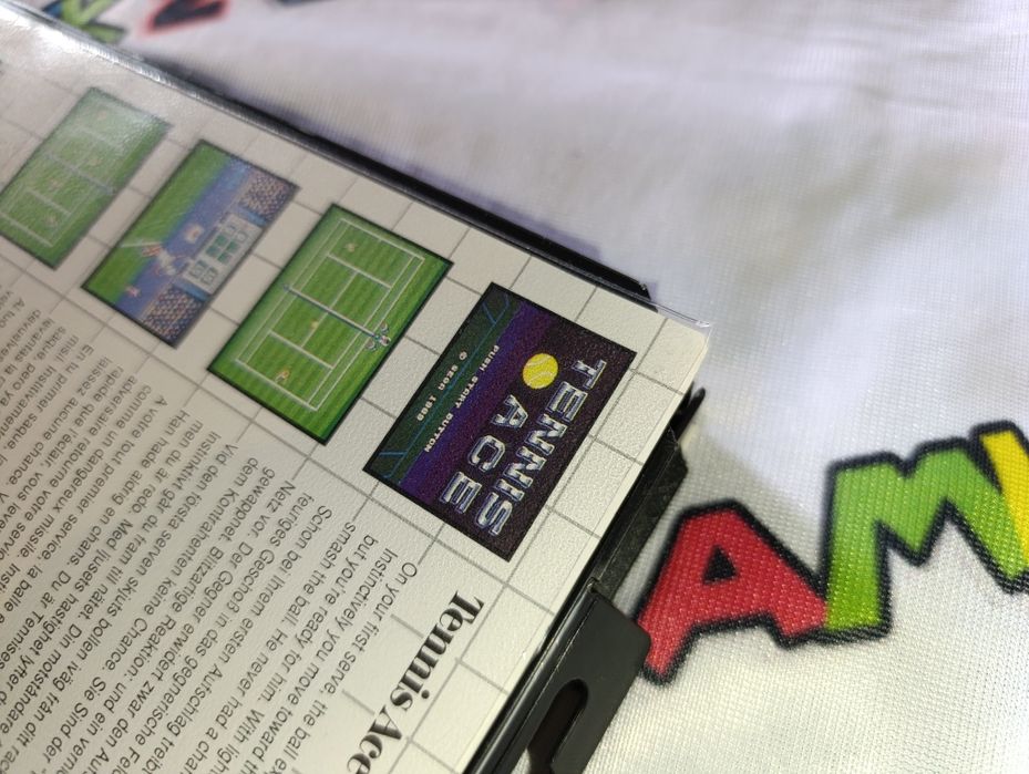 Atari Mega St Jeu Tennis Ace Euro Complet Pour Sega Master System - Bon état - Cartouche Et Notice Master System Jeu