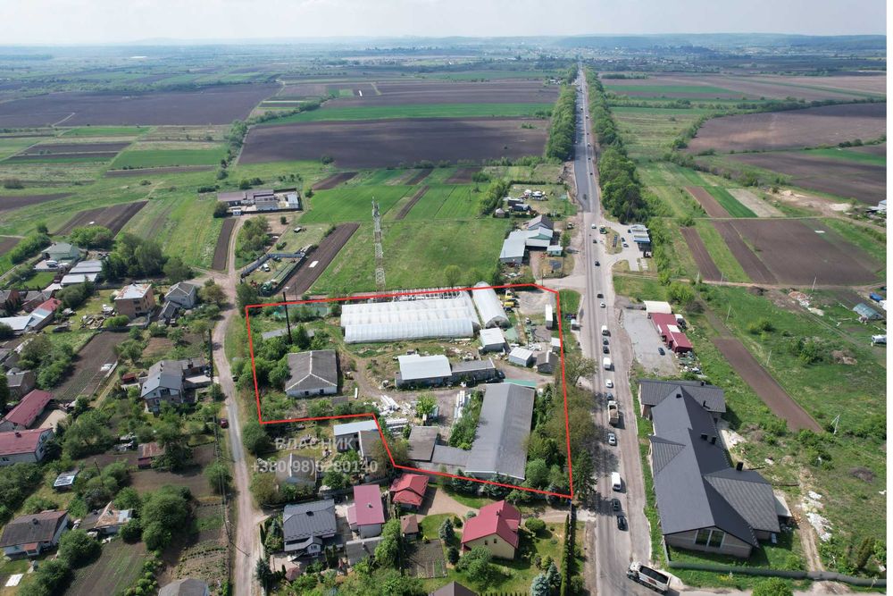 Продаж ЗЕМЕЛЬНА ДІЛЯНКА с. Куликів, 3,2 км від м. Львів, при трасі Львів - Польща