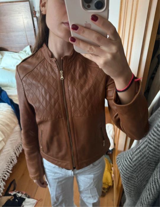 Casaco de pele massimo dutti