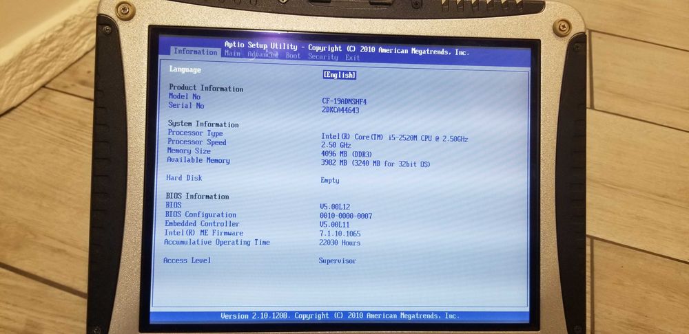 Захищений ноутбук Panasonic Toughbook CF-19 MK5(i5-2520) ЗСУ