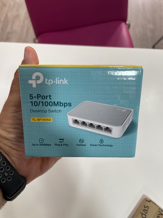 Switch/Hub/Roteador 5 portas 10/100 TP-Link