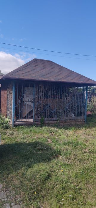 Вольер с будкой для большой собаки