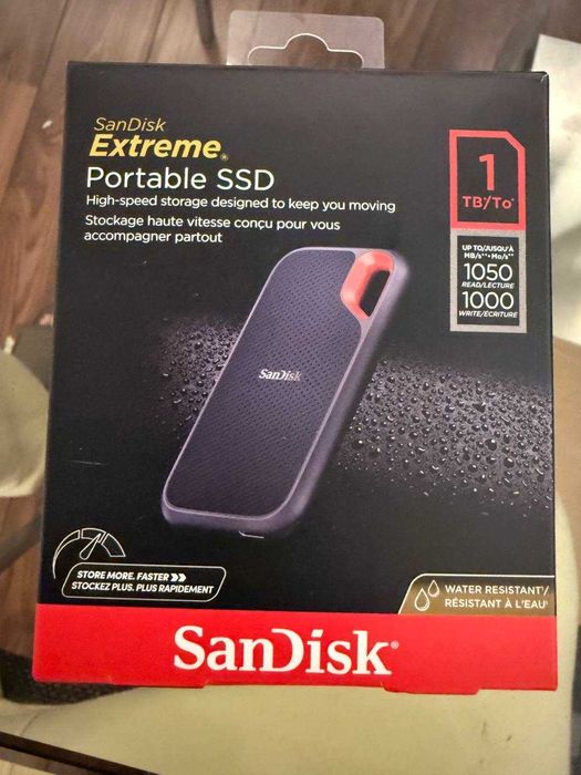Disco Externo SSD SanDisk Extreme Portable (1TB) – Como Novo!