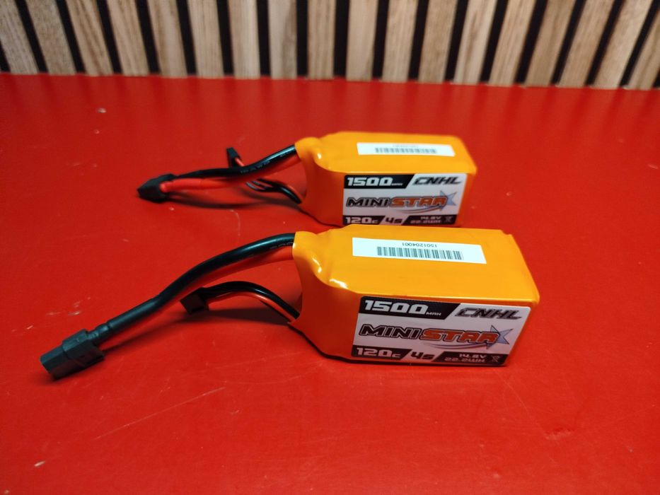 Baterias Drone Lipo CNHL MiniStar 1500mAh 14.8V 4S 120C XT60 Novas
