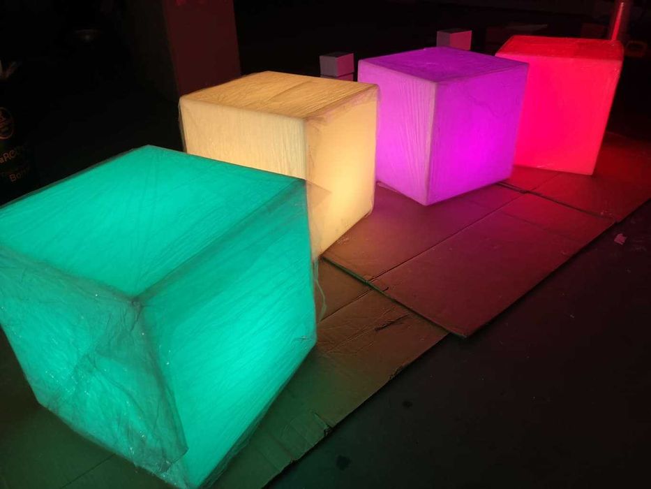 iluminação decorativa cubo led