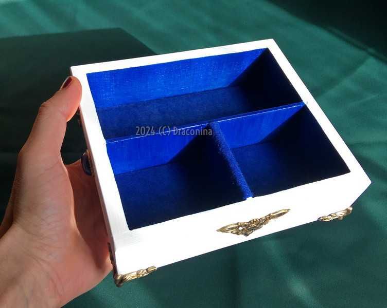 Organizer na różne małe rzeczy karty tarot lapis lazuli rękodzieło