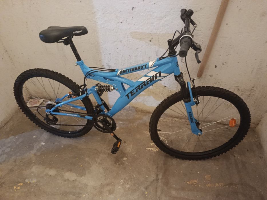 Rower górski z amortyzatorami