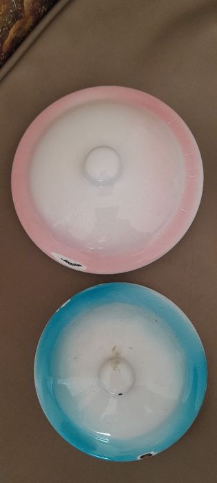 Pokrywki emaliowane PRL do czajnika Silesia