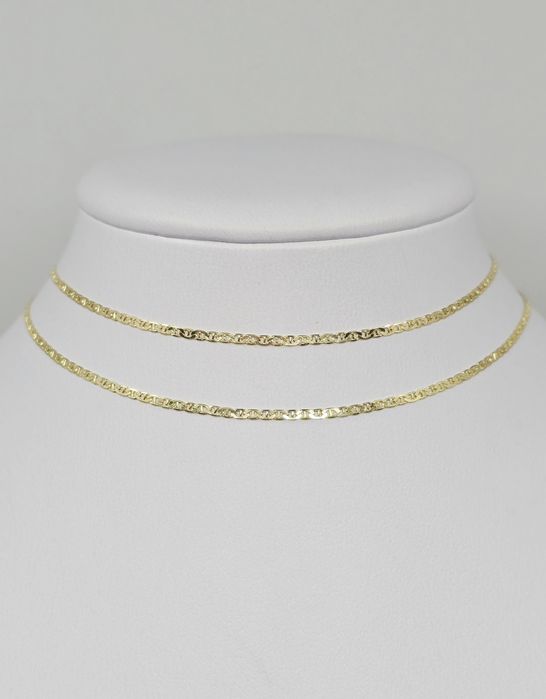 Złoty łańcuszek splot Gucci pełny próba 585 14k waga 2.50 g