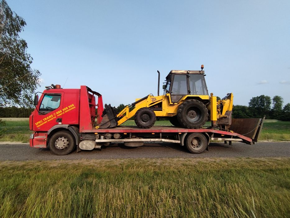 Holowanie Transport Busy Traktory Wózki widłowe laweta koparki ładowar