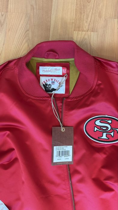 Нова куртка бомбер Mitchell & Ness NFL San  Francisko 49 ers (розмір L)