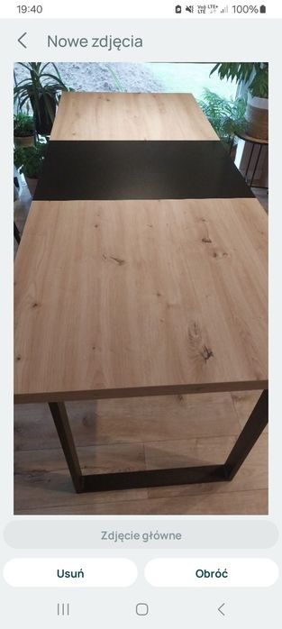 Stół dąb Artisan loft 550 zł.