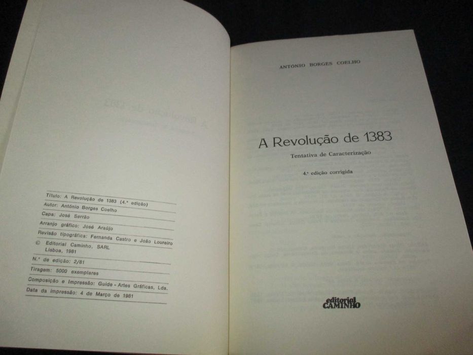 Livro A Revolução de 1383 António Borges Coelho