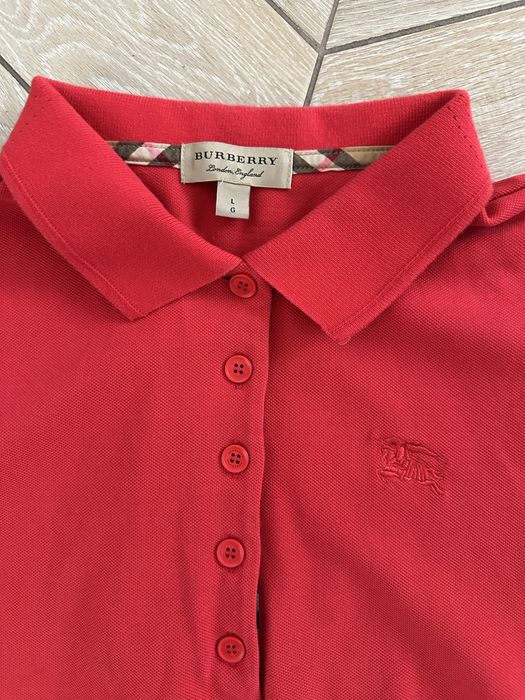Burberry лонгстив б/у размер L красного цвета