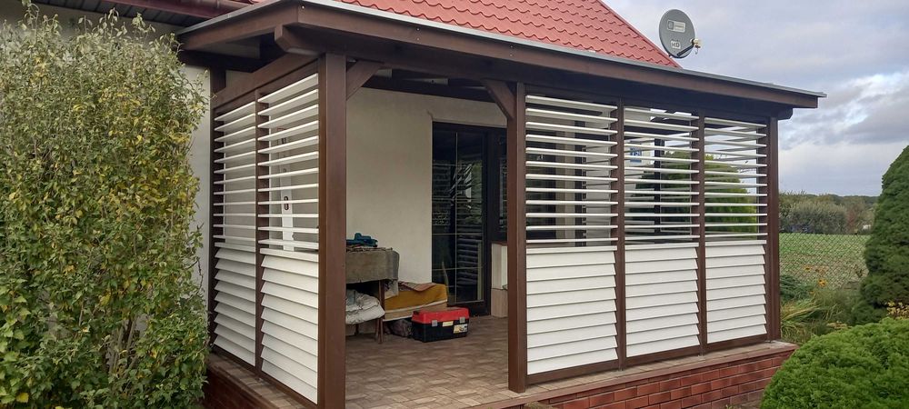 żaluzje ogrodowe zabudowa tarasu