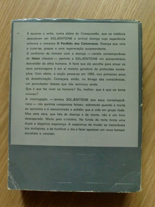 O pavilhão dos Cancerosos de Alexandre Soljenitsine