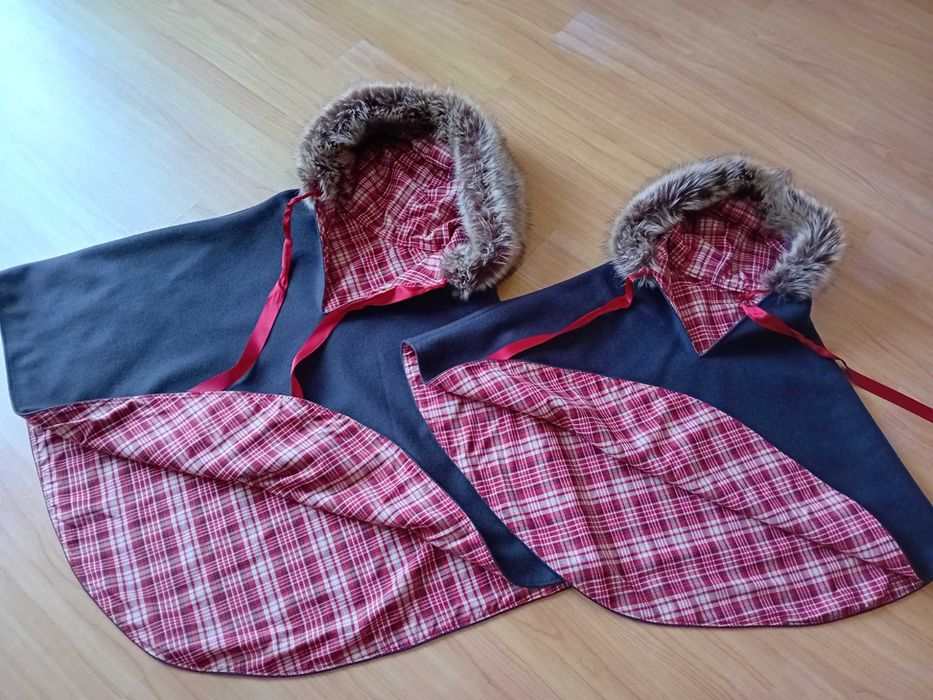 Poncho para mãe & filha.