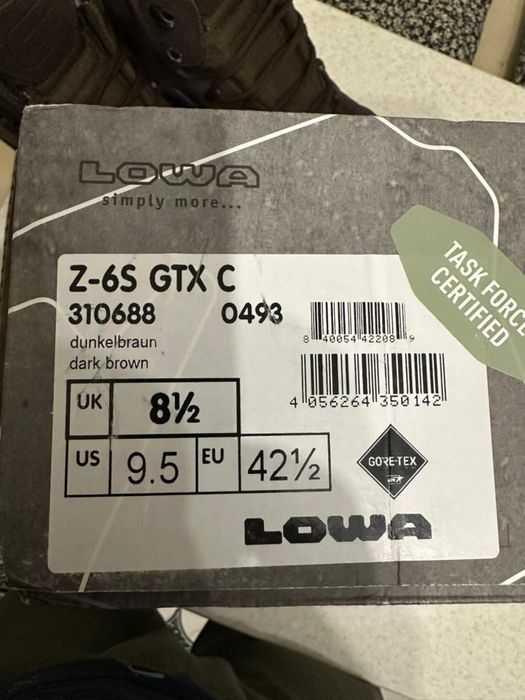 Продам Lowa z-6s gtx нові повністью