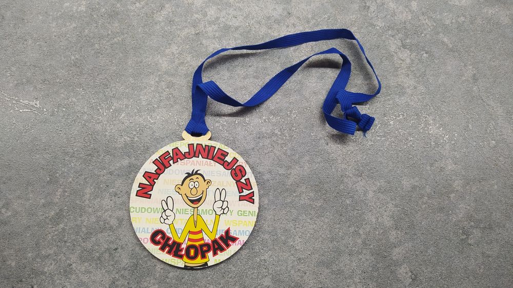 Medal  najfajniejszego chłopaka. Dzień Chłopaka