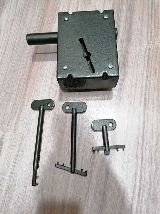 Сейфовий протизламний замок для гаража (для воріт, дверний) Журавель