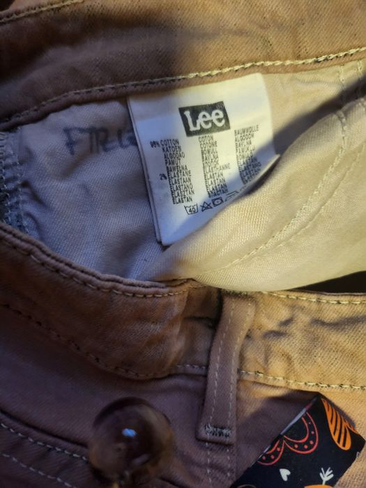 Spodnie jeans Lee brązowe  Scarlett 28/33 xs/s