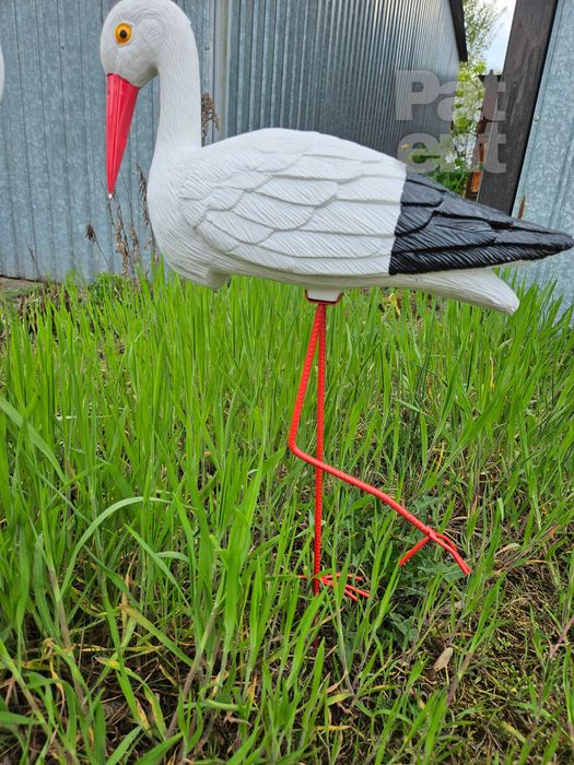 Figurki bocian bociek do ogrodu dekoracja działka ozdoba 2 szt.