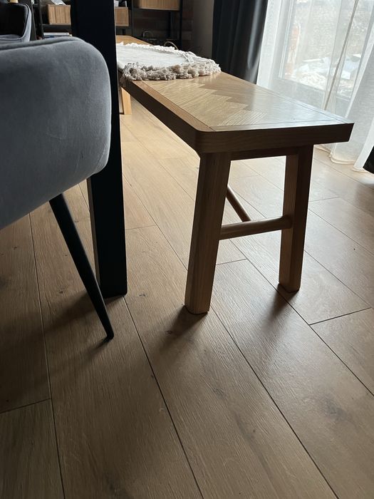 Ławka, ława do stołu, krzesła debowa  jodelka drewno loft dab