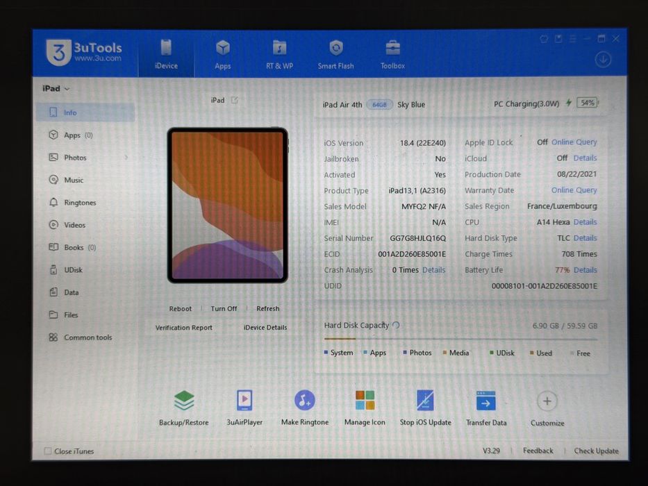 iPad Air 4 (A2316) - 64GB - faktura VAT 23%