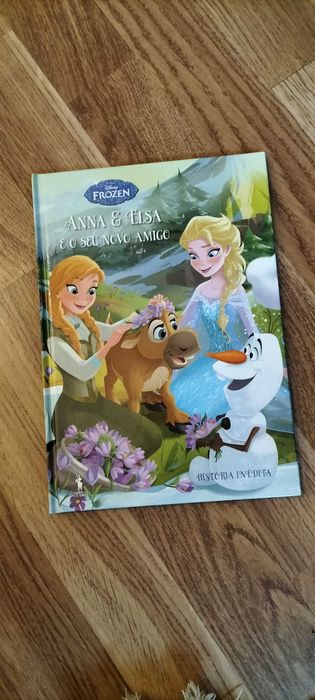 Anna e Elsa e o seu novo amigo