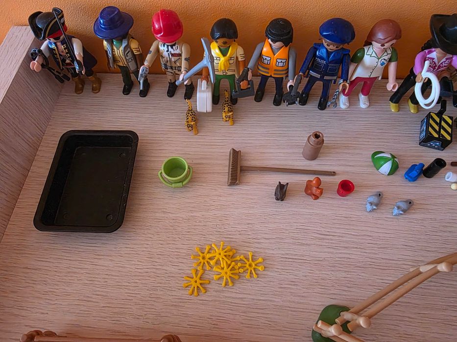 11 Sztuk Figurka Play Mobile Gazetka 2 Płotki Akcesoria Tygrys Duchy