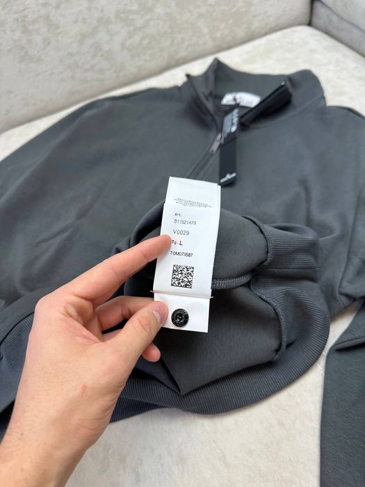 Stone Island 1/3 зіп сірий S, M, L, XL, XXL дроп/опт