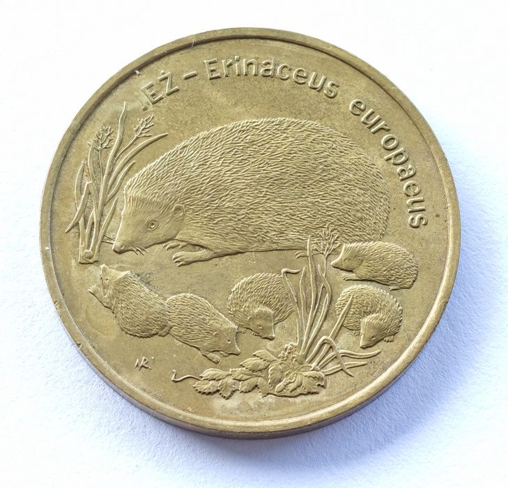 2 zł jeż 1996 moneta 2 zł