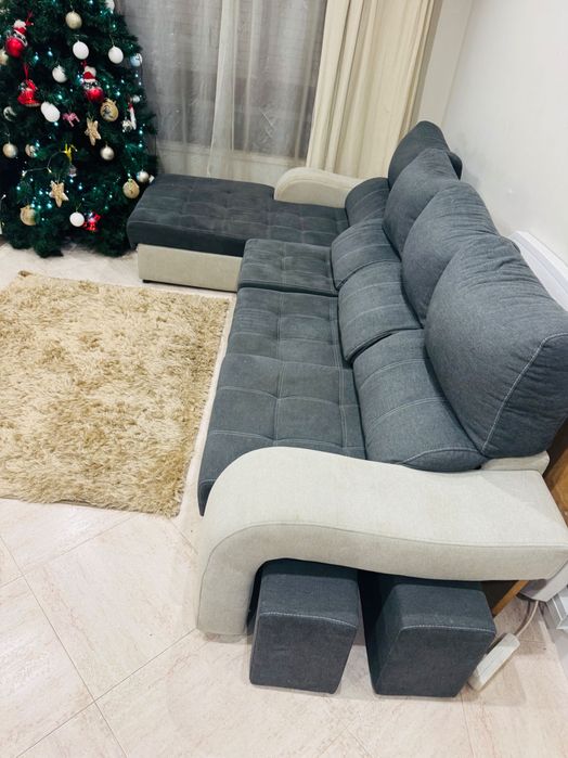 Sofá 4 lugares c/chaise longue