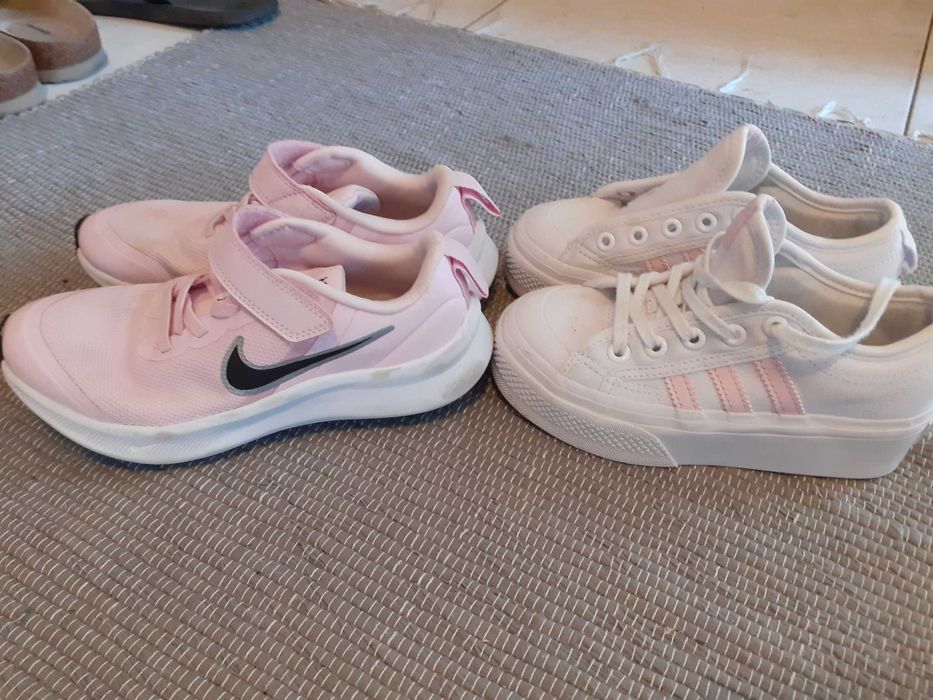 Tenis menina Nike e Adidas