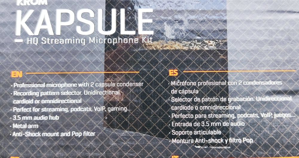 Microfone Profissional Krom Kapsule Excelente Estado