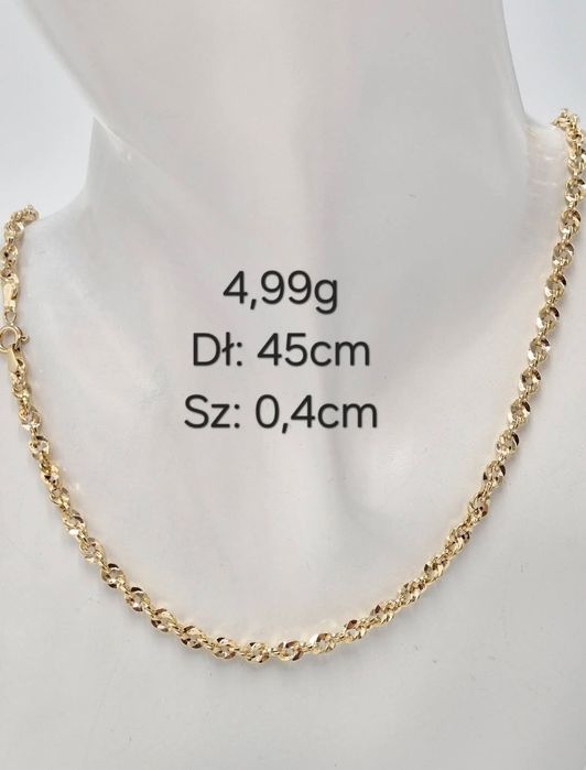 Złoty łańcuszek 585 14k NOWY